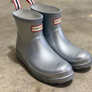 Hunter Silver Rain Boots